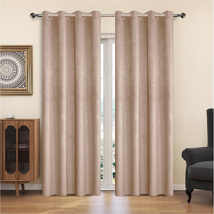 Zasłona na przelotkach YC11933/200G/114/140x250 cm beż