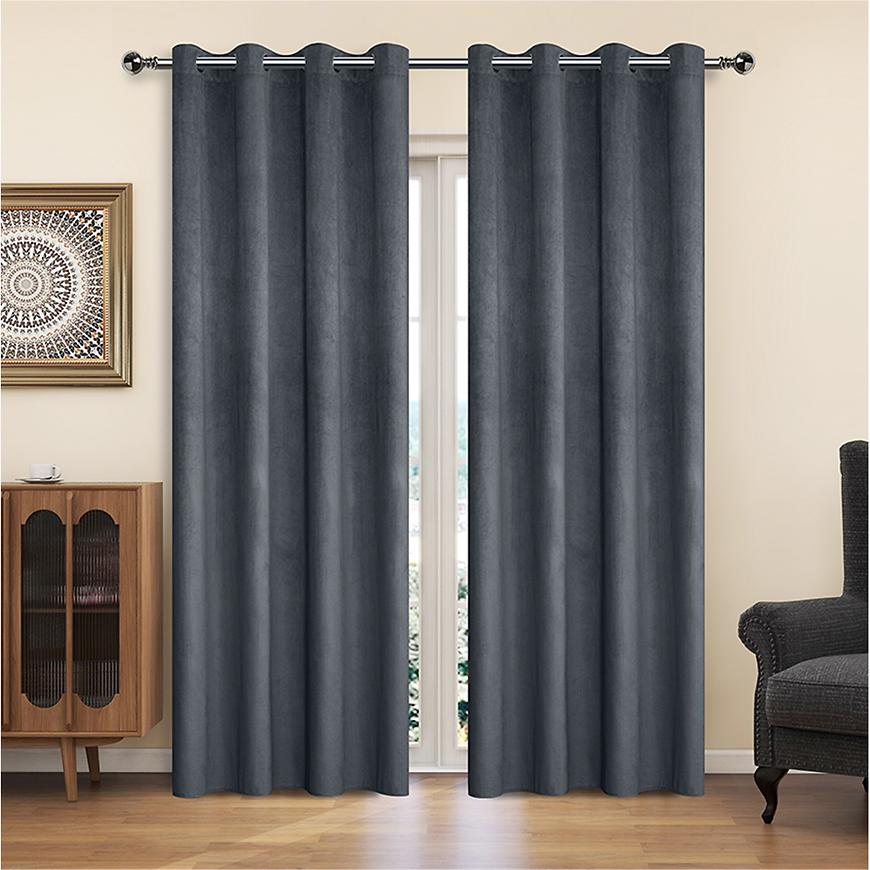 Zasłona na przelotkach YC11933/200G/117/140x250 cm szary
