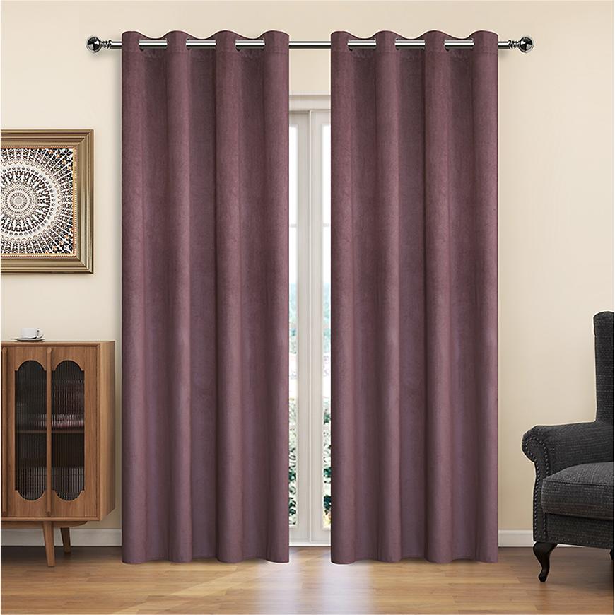 Zasłona na przelotkach YC11933/200G/138/140x250 cm wrzos