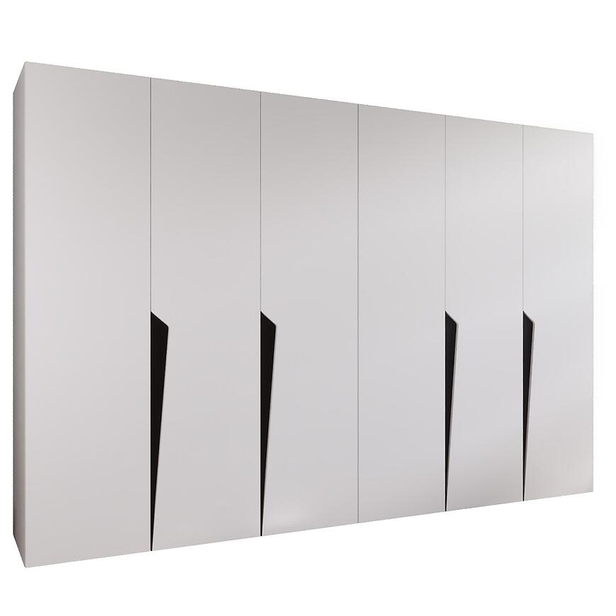 Szafa Piano 1-300 (2x150) biały/czarny