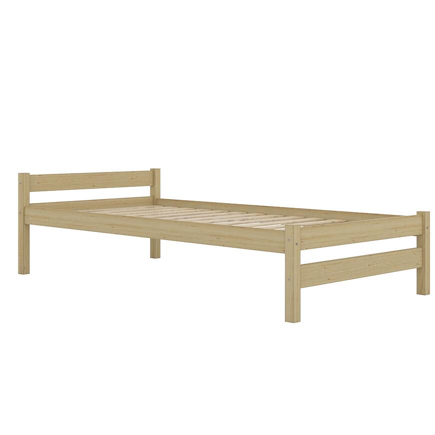 Łóżko Aleks 80x200 naturalne, nielakierowane