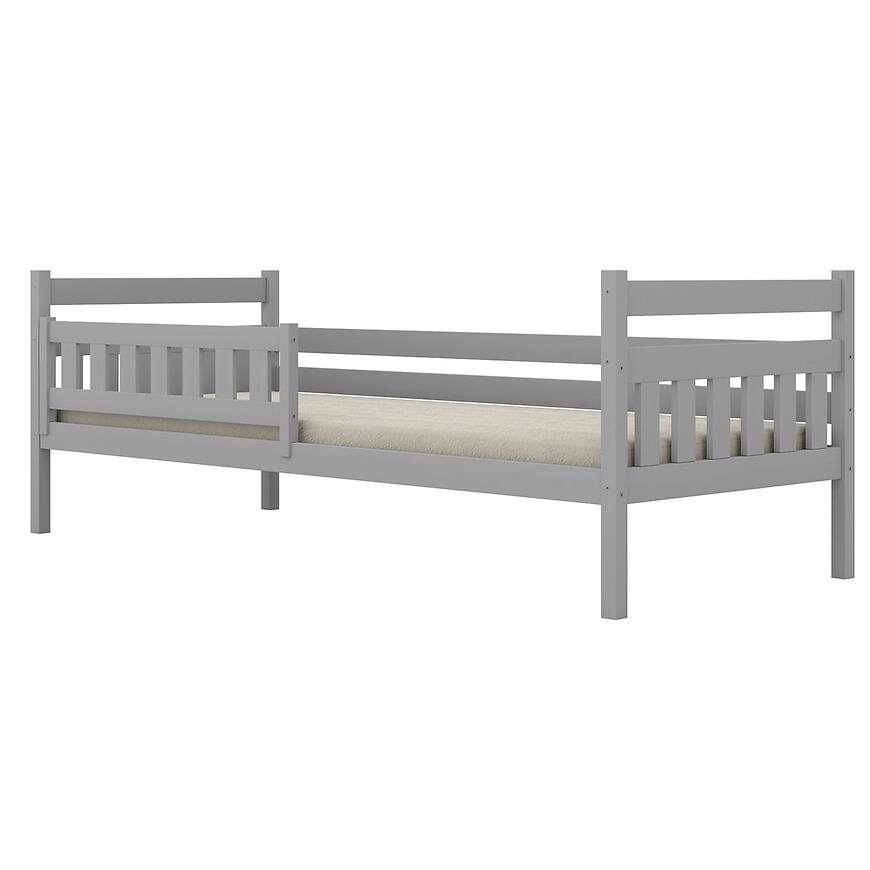 Łóżko Dawid standard + barierka 90x180 szary