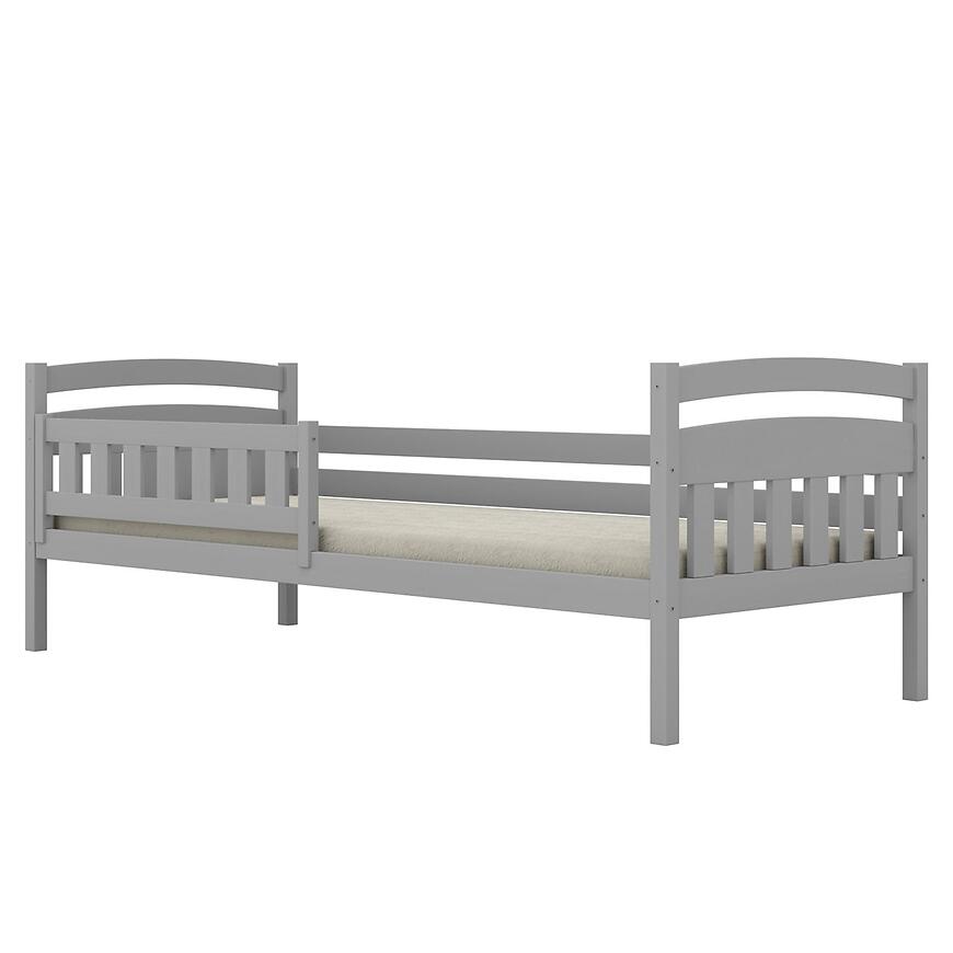 Łóżko Tosia standard + barierka 80x160 szary