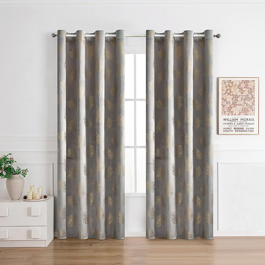 Zasłona na przelotkach MARMA 2504-2/210GSM 140x250 szary
