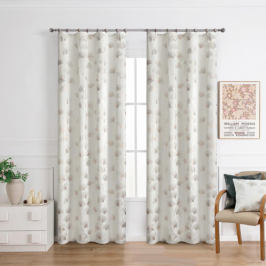 Zasłona na taśmie GINKO RQ-015/210GSM 140x250 kremowy