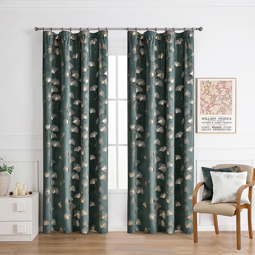 Zasłona na taśmie GINKO RQ-015/210GSM 140x250 zielony