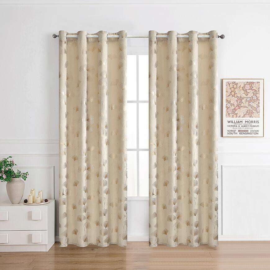 Zasłona na przelotkach GINKO RQ-015/210GSM 140x250 beżowy