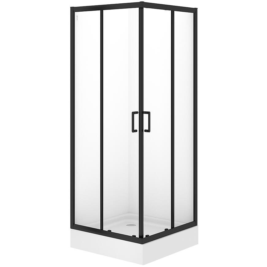 Kabina kwadratowa Brasco 80x80x190 black S168-007