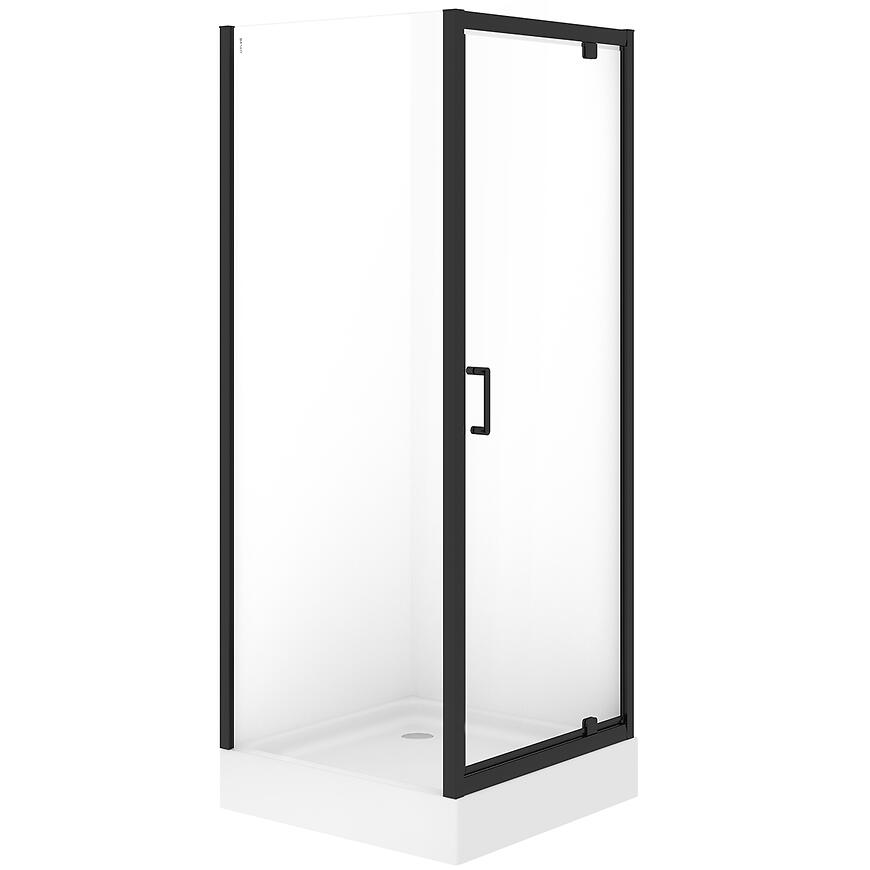 Kabina kwadratowa Brasco Pivot 80x80x190 black S168-011