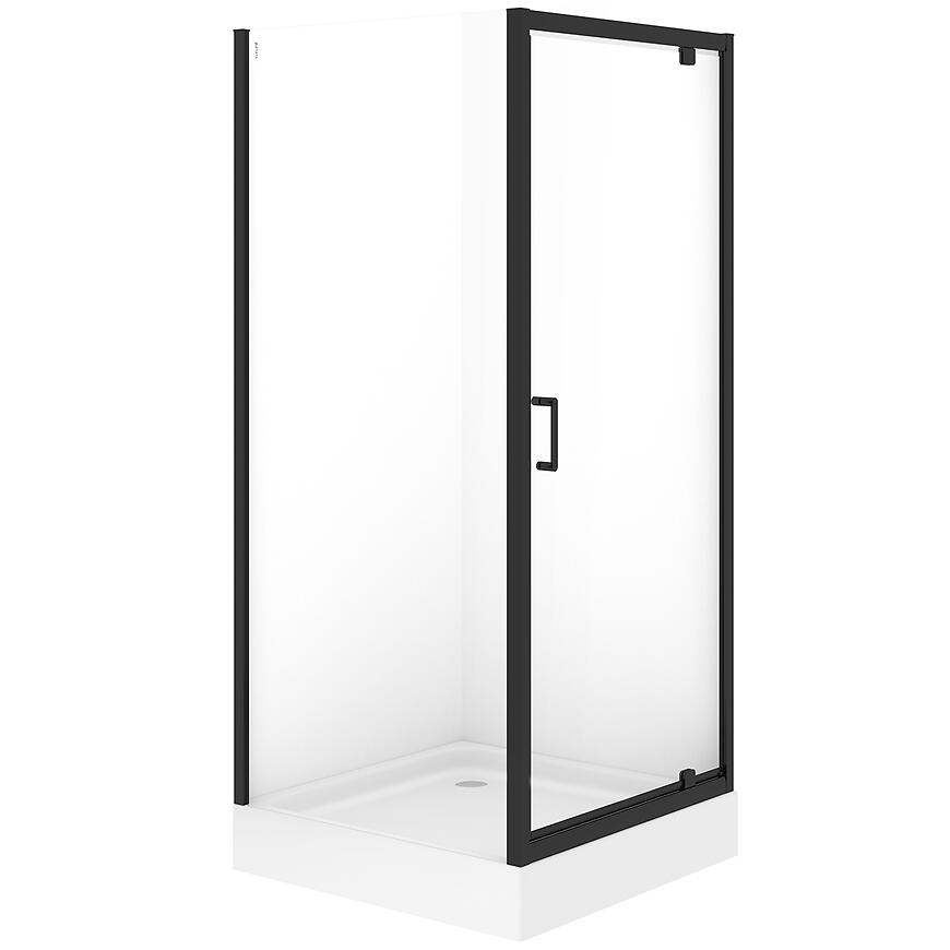 Kabina kwadratowa Brasco Pivot 90x90x190 black S168-012