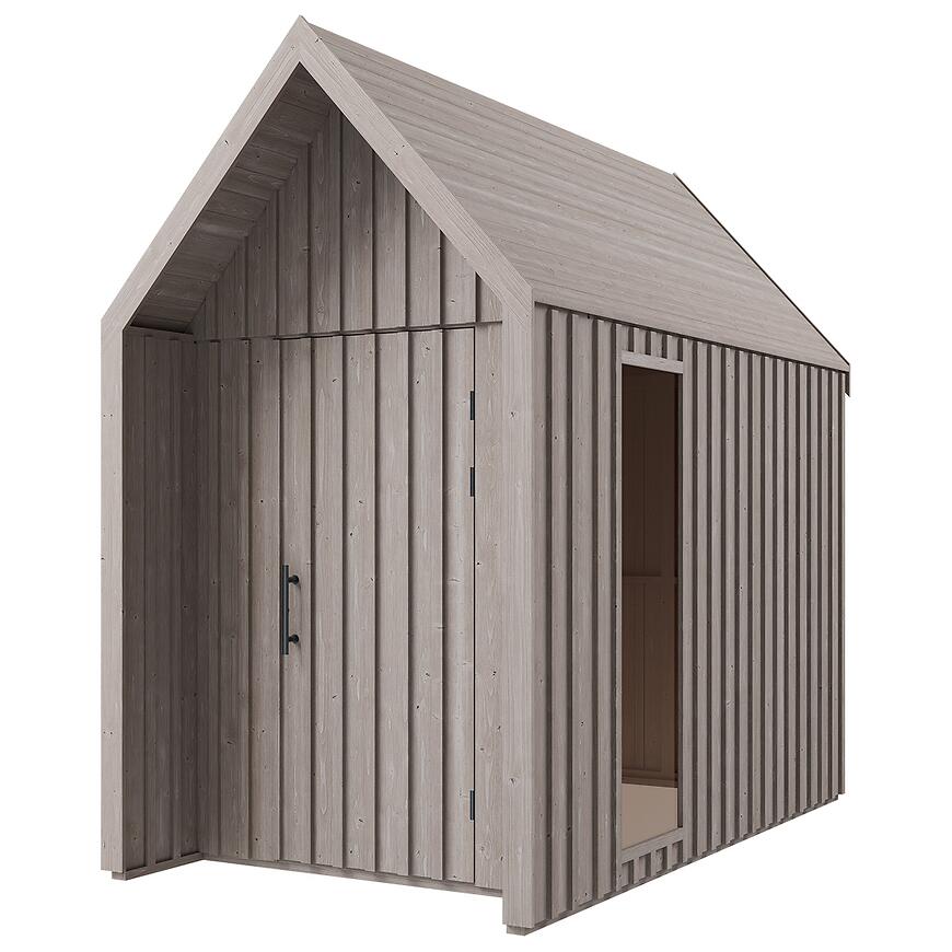 Domek ogrodowy Swedish Barn 1622 szary V2