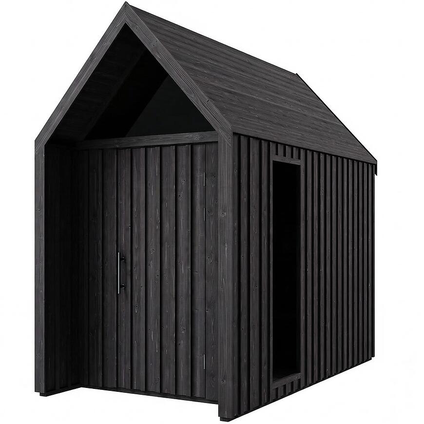 Domek ogrodowy Swedish Barn 1622 czarny V3