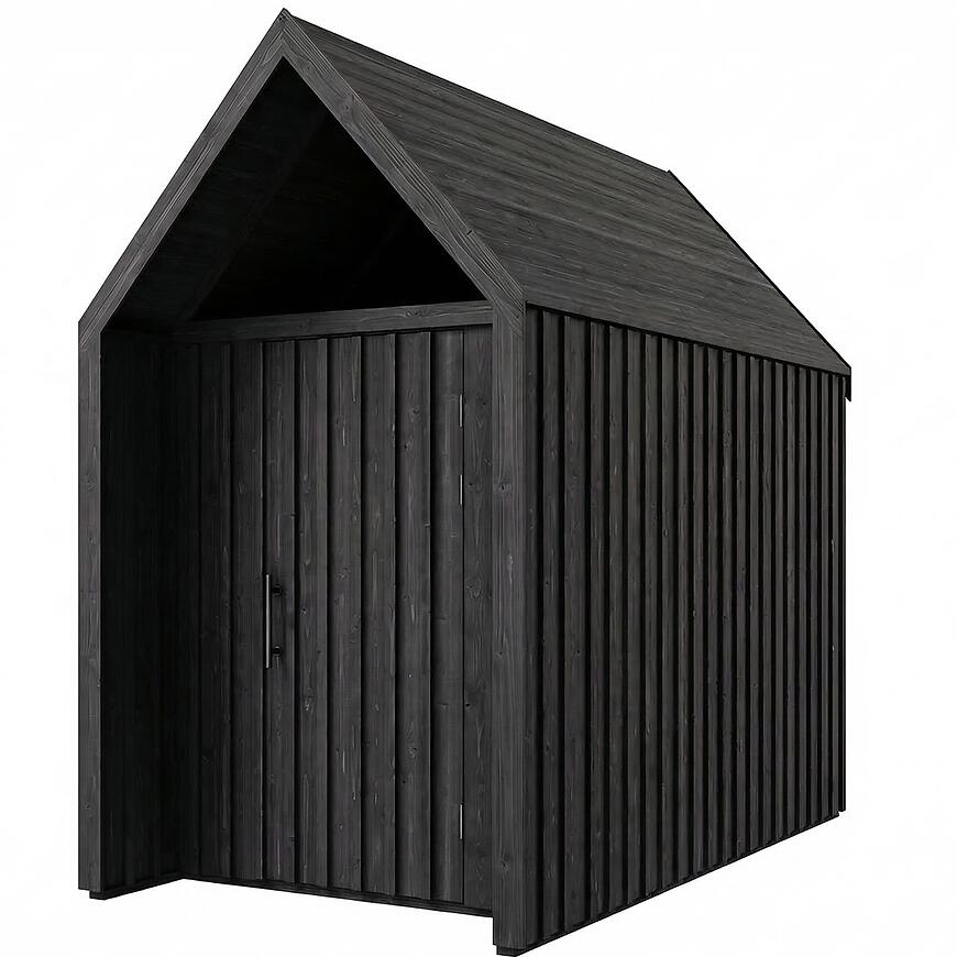 Domek ogrodowy Swedish Barn 1622 czarny V4