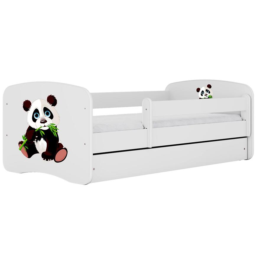 Łóżko dziecięce Babydreams+SZ+M biały 80x160 panda 2