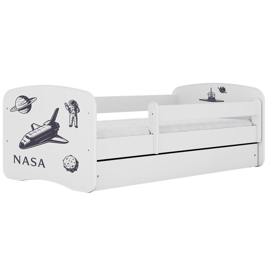Łóżko dziecięce Babydreams+SZ+M biały 80x180 Nasa