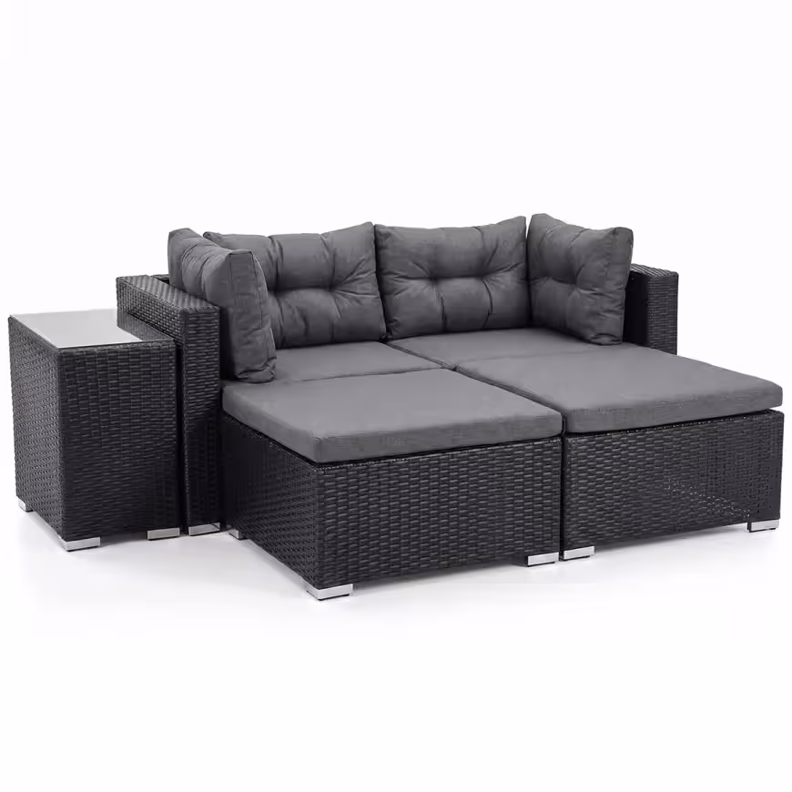 Komplet technorattan Centros black