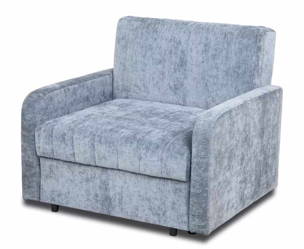 Sofa jednoosobowa z bokami Pati 1 niebieska