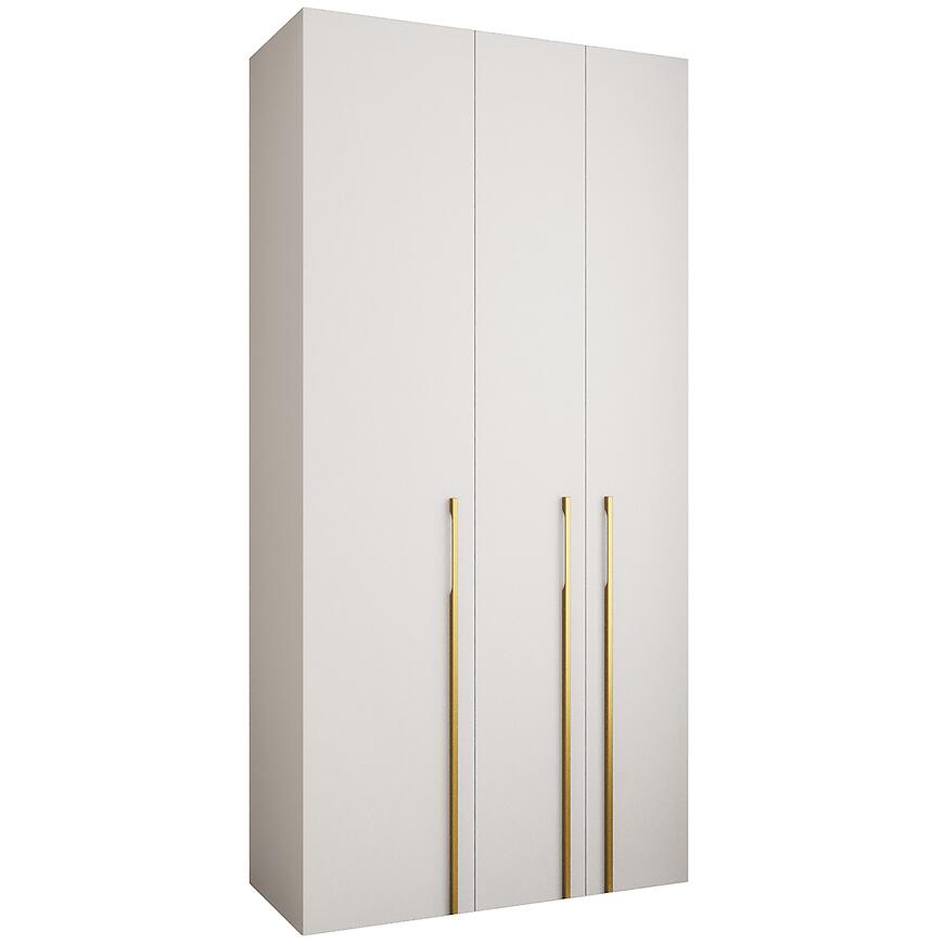 Szafa Como 3-120 (50) biały/złoty