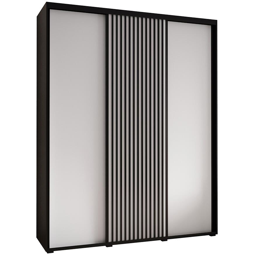 Szafa Lanko 1-200 (60) czarny/biały