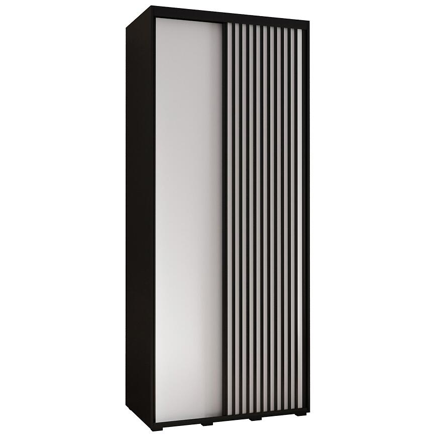 Szafa Lanko 1-110 (60) czarny/biały