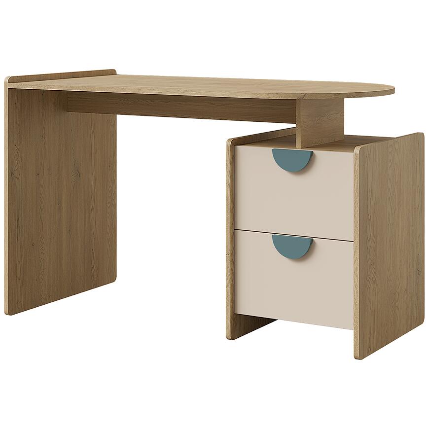 Biurko Lexi 12l/P Cremona/Macadamia/Morski