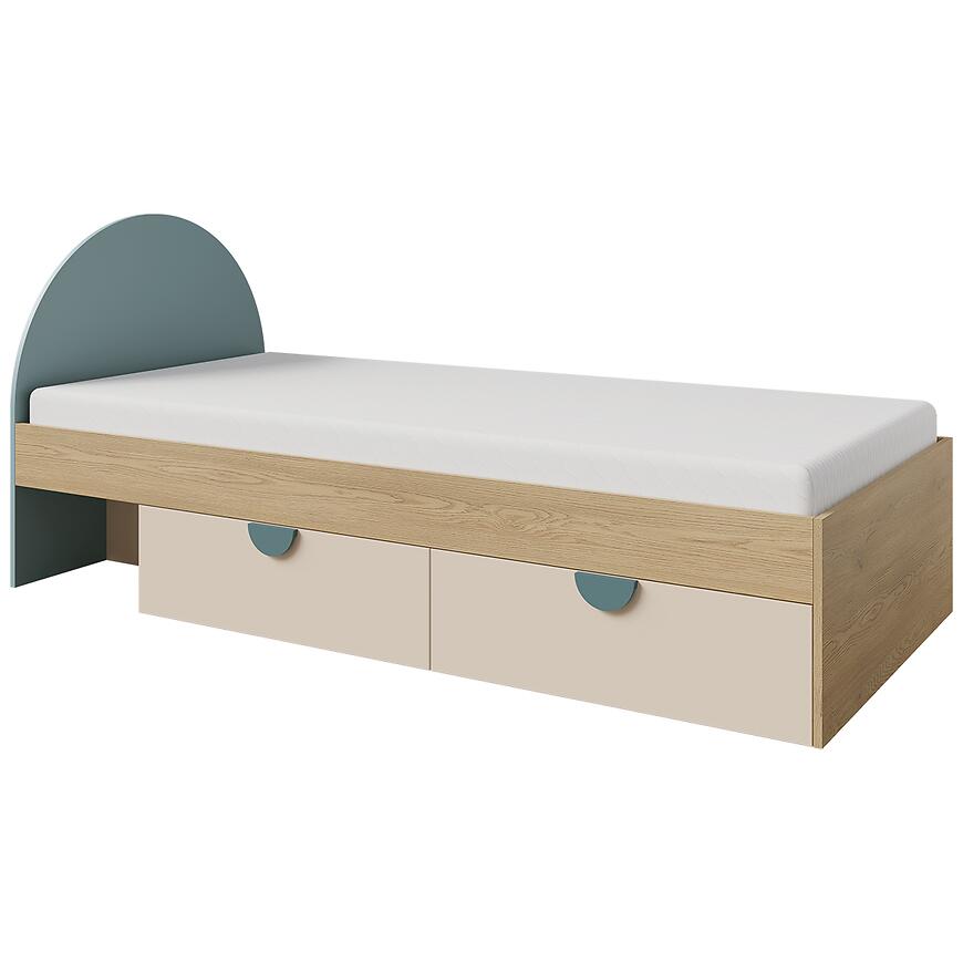 Łóżko Lexi 13l/P Cremona/Macadamia/Morski
