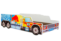 Łożko pojedyncze Monster Truck 160x80 z materacem