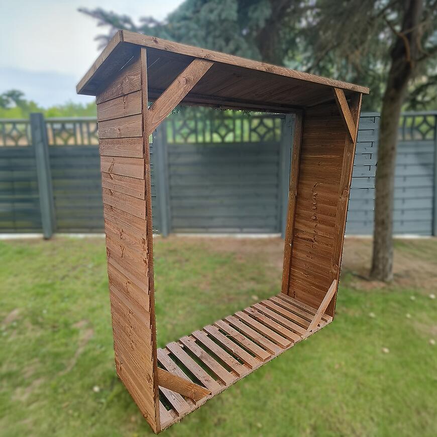 Drewutnia 180x64x183 cm brąz