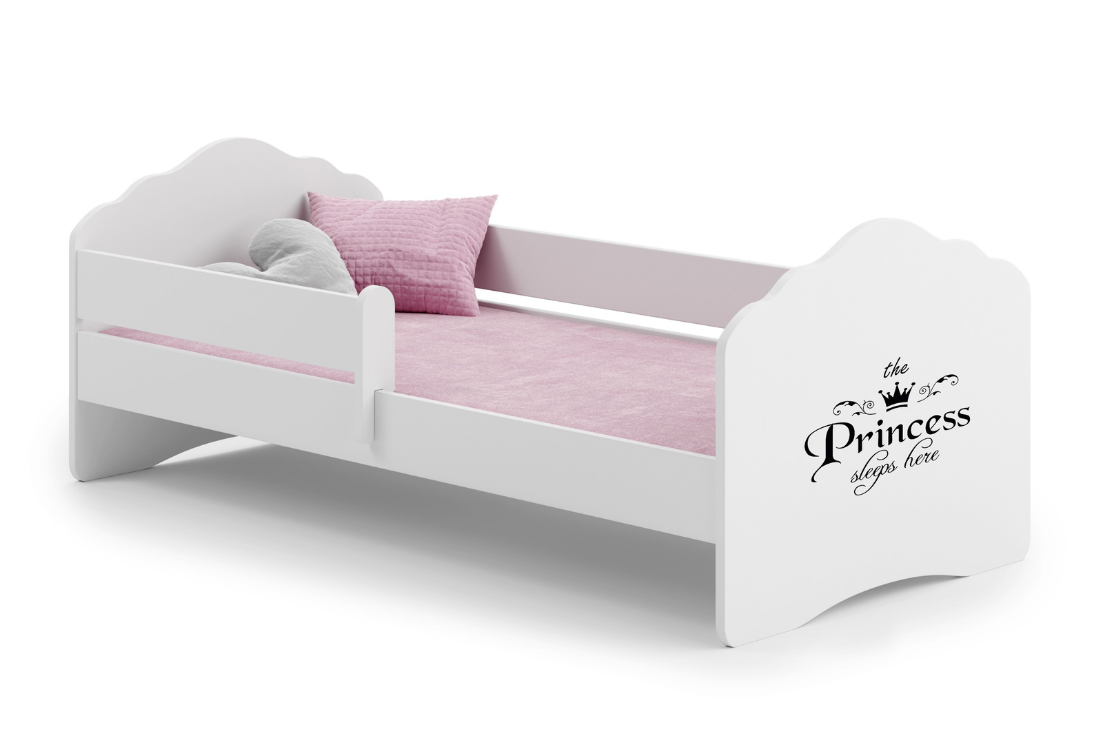 Łożko dziecięce FALA z barierką 160x80 Princess
