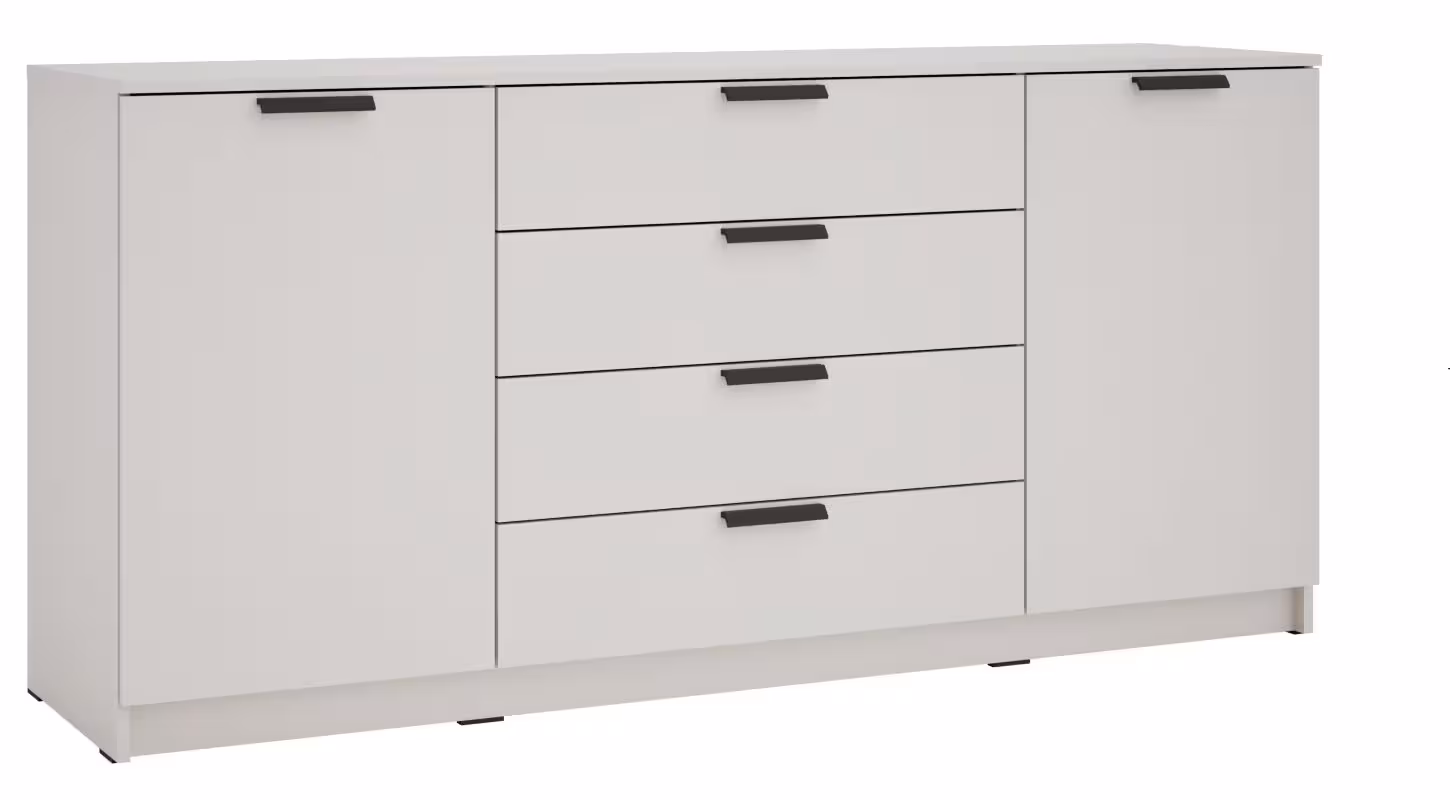 Komoda dwudrzwiowa z szufladami Ava 06 2D4S kaszmir
