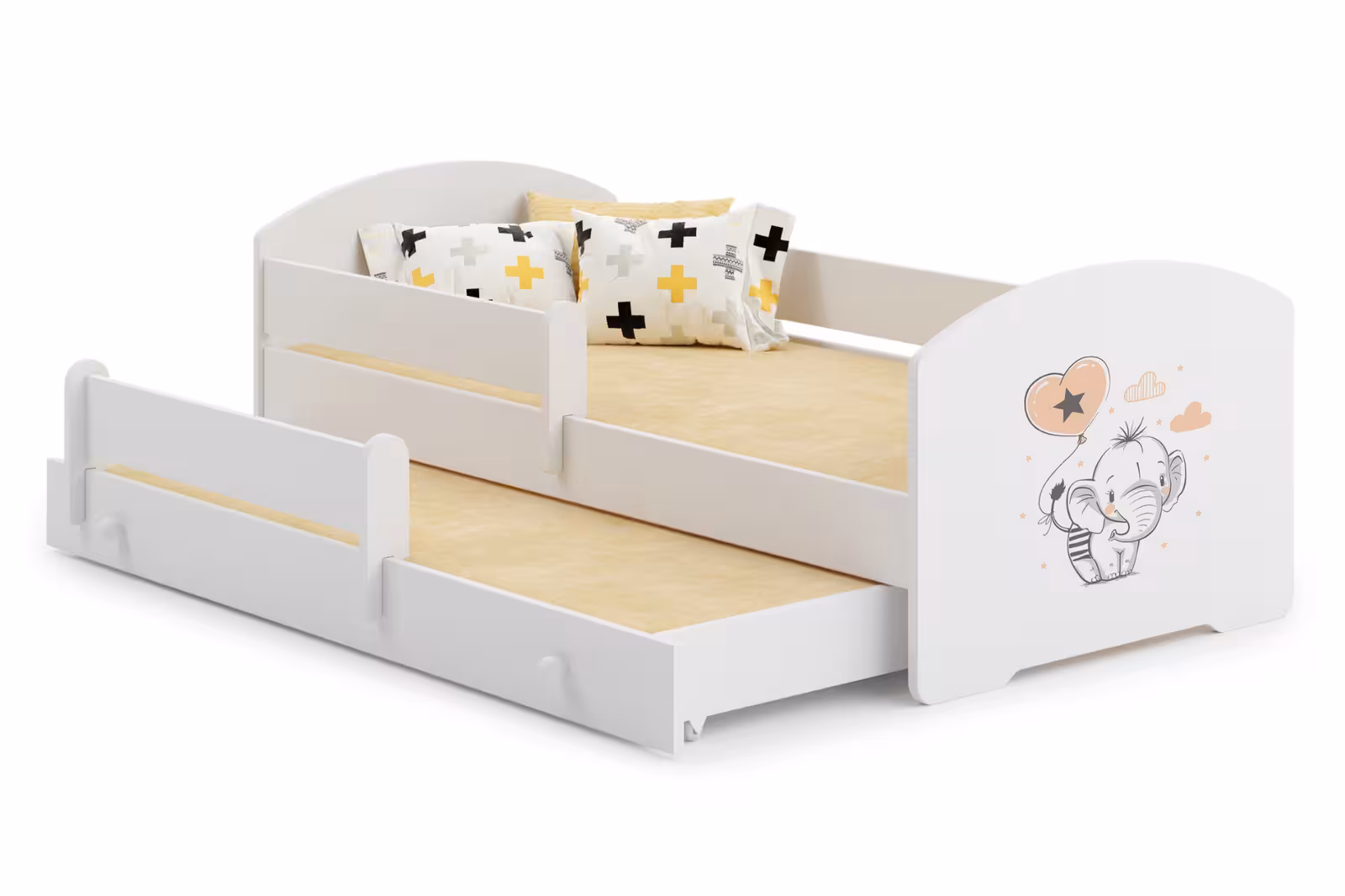 Łóżko podwójne LUK 160x80 Słonik