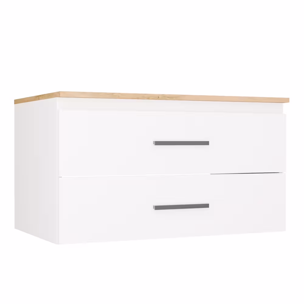 Szafka pod umywalkę Sandra 802S biały/dąb artisan