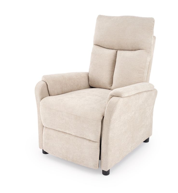 Fotel z funkcją relax Oliver beżowy