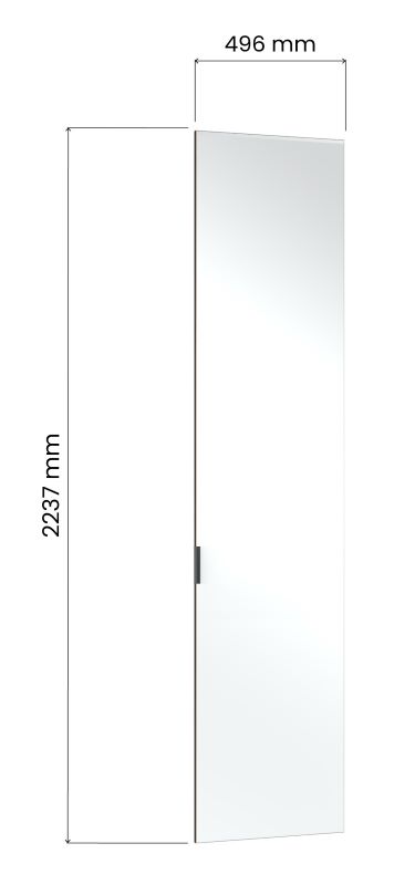 Front lustro do szafy Hana