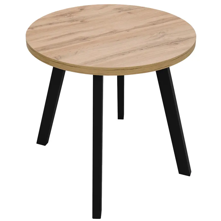 Stół St-82 80+50cm Wotan/Czarny