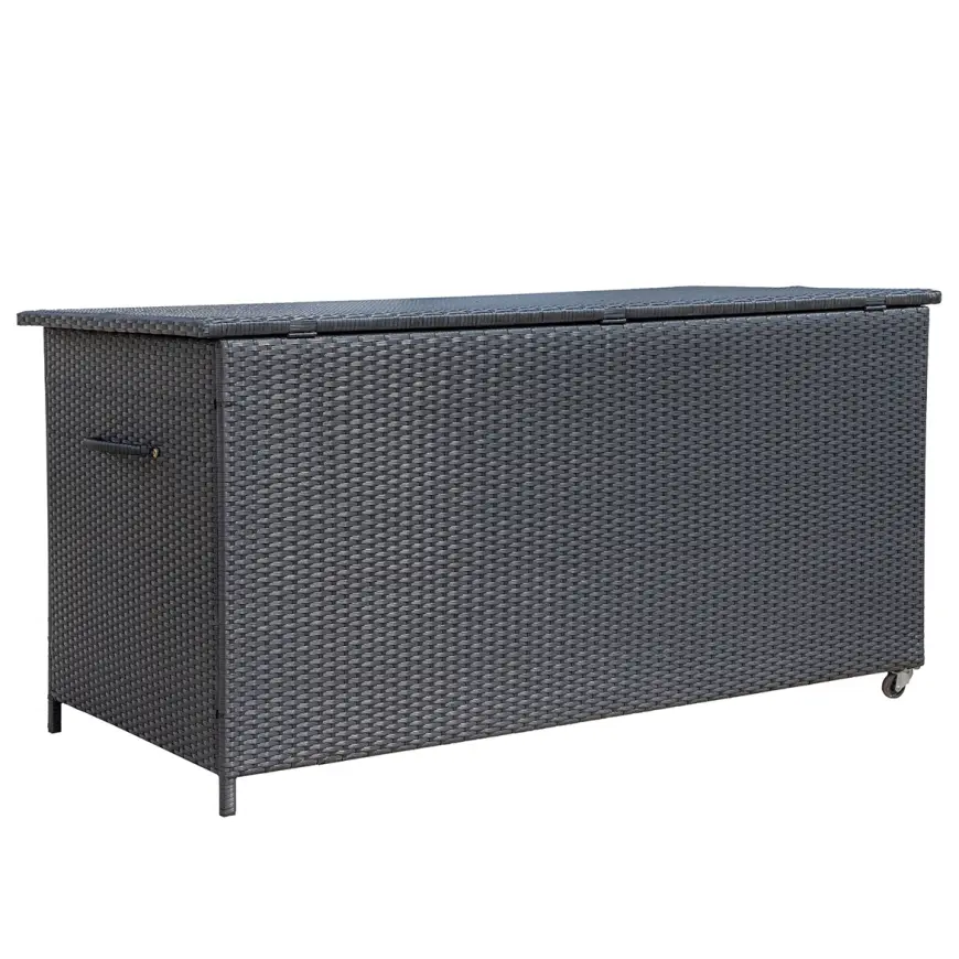 Skrzynia ogrodowa Tejn technorattan 55x64x136 black
