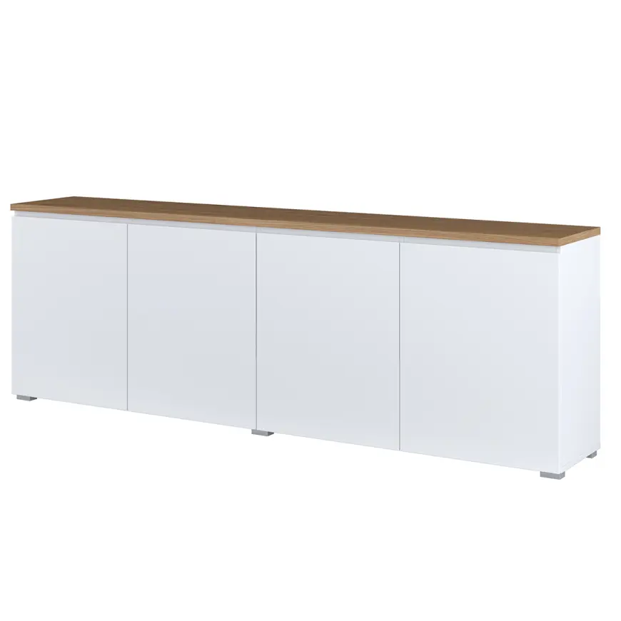 Komoda 4d Modo 25 Dąb Mauvella/Biały