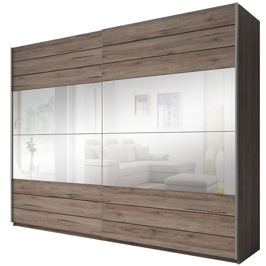 Szafa 2d + Lustra Galaxy 59 San Remo Ciemne