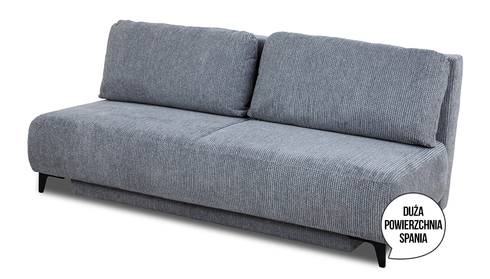 Sofa z funkcją spania Denver popielata