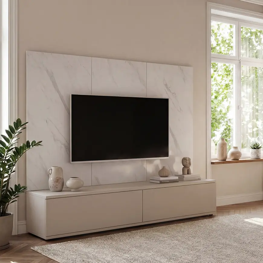 Meblościanka Glam Ccmw Gl Kaszmir/Marble Bianco
