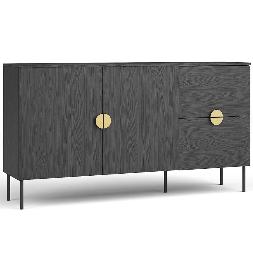 Komoda Mond 2D 2SZ 03-B czarna