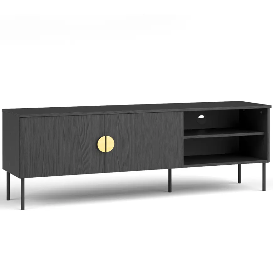 Szafka RTV Mond 2D 08-B czarna