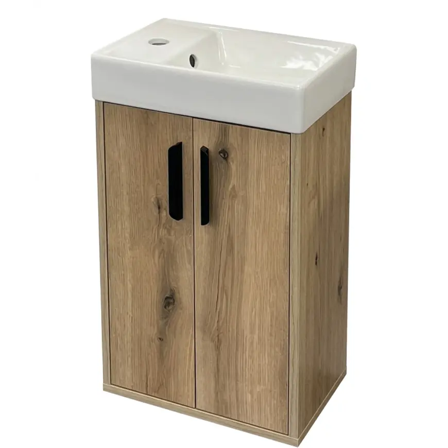 Szafka wisząca pod umywalkę Nova mini 40 dąb evoke