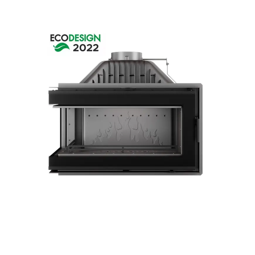 Wkład kominkowy narożny W16 lewy 13,5 kW Black