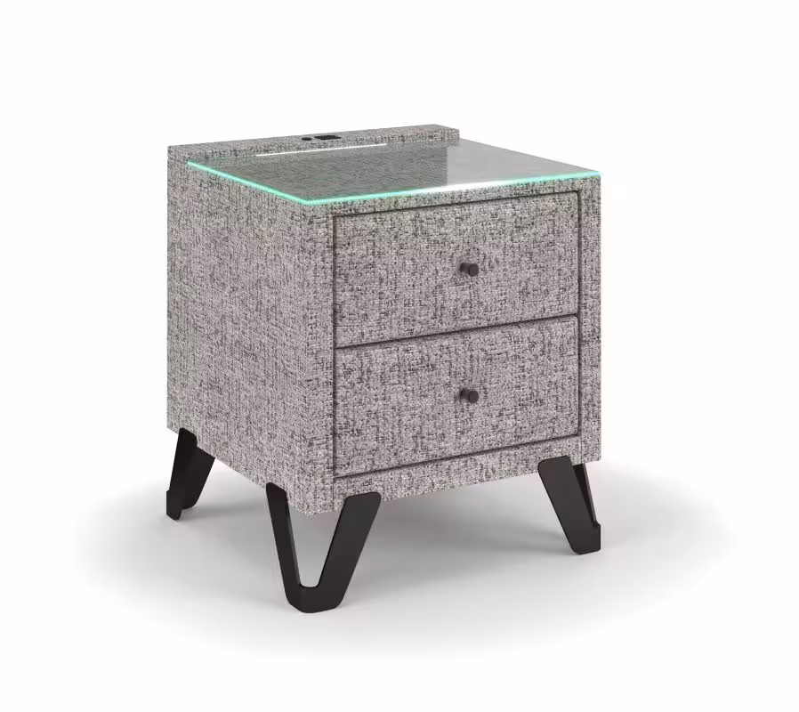 Szafka nocna z USB/LED Vincent