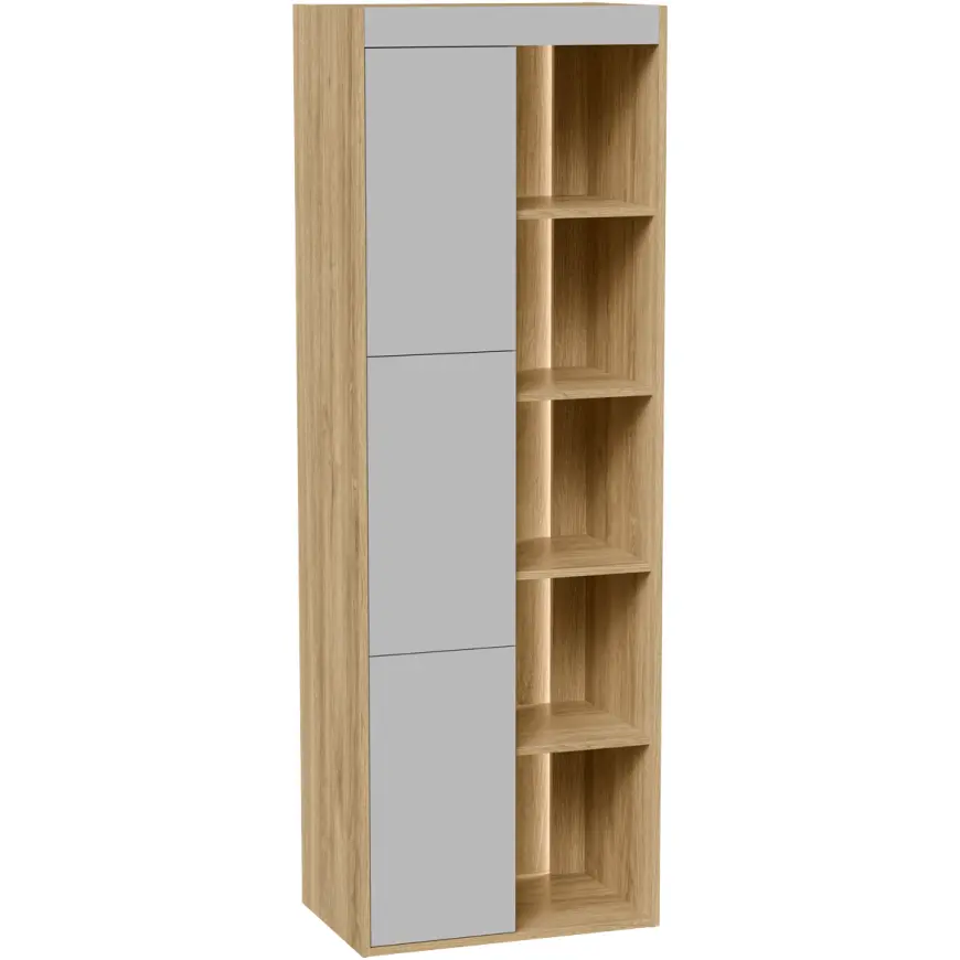 Witryna Fiore 60 3d Dąb Tajga/ Szary