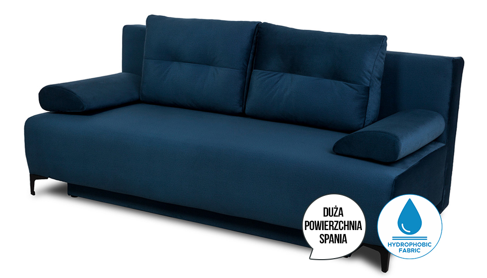 Sofa rozkładana Viera granatowa