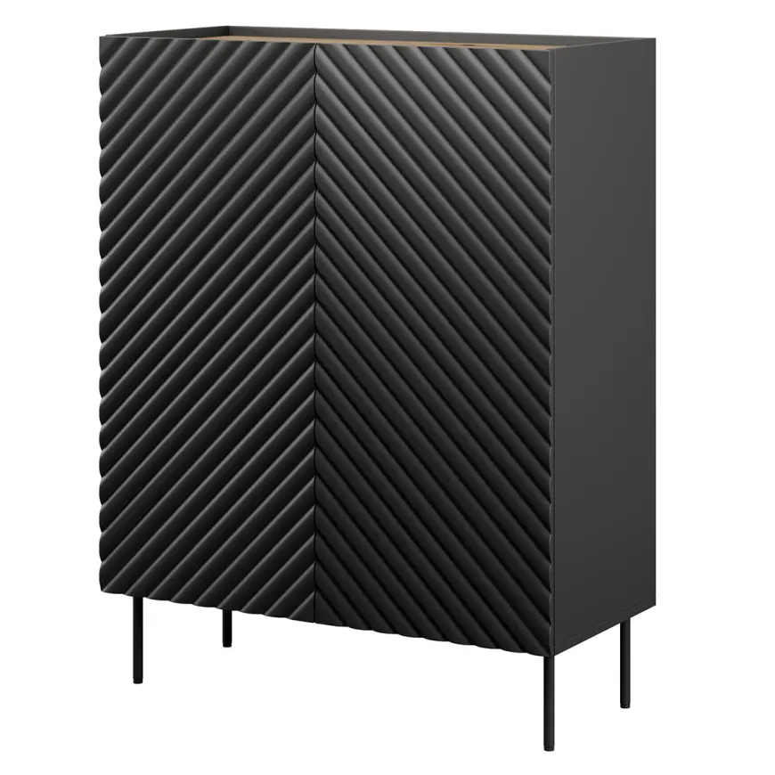 Komoda Onda 2d 2sz Czarny