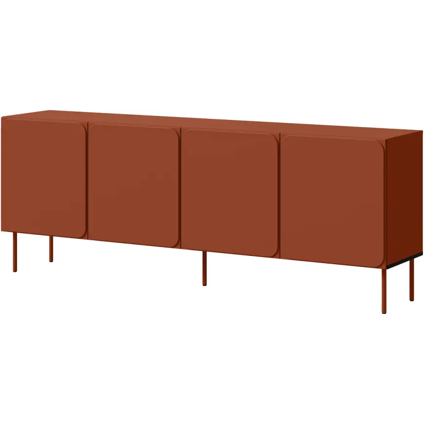 Komoda 200 4d Rafael Brick Red